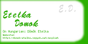 etelka domok business card
